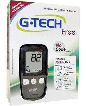 Medidor Glicose G-tech Free 1 - Kit Completo