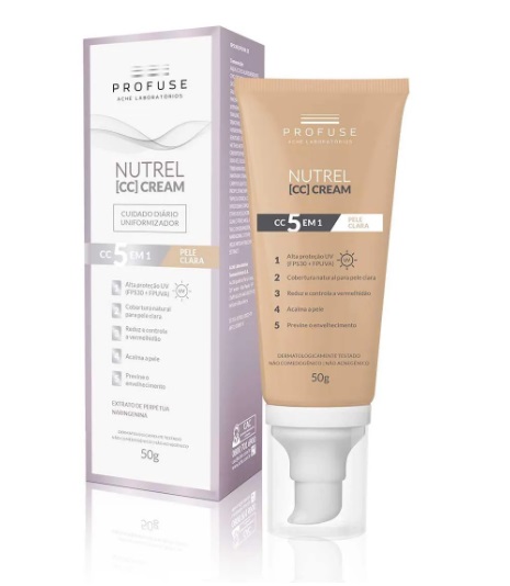 Profuse Nutrel CC Cream 5 em 1 Pele Clara 50g