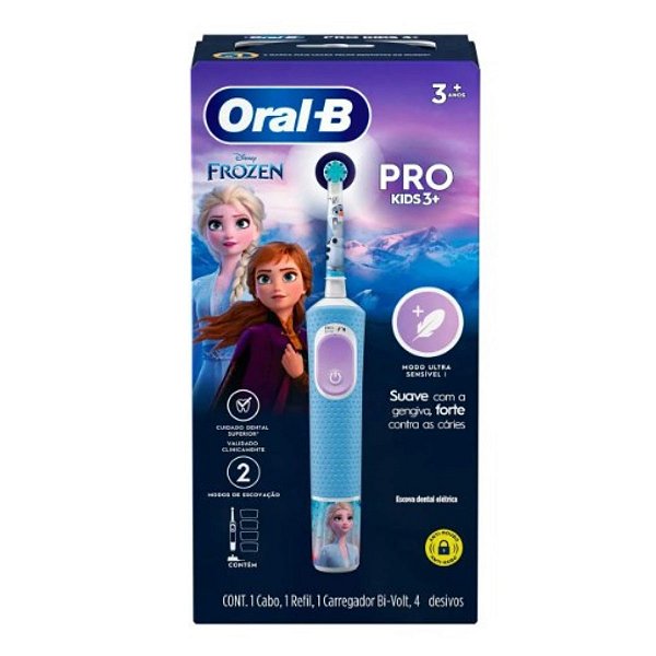 Escova Dental Elétrica Infantil Pro Kids 3+ Frozen - Oral-B