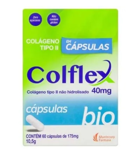Colflex Bio Colágeno Tipo II Não Hidrolisado 40mg 30cps