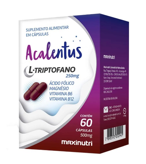 Acalentus Plus Melatonina + L-Triptofano Maxinutri 60cps