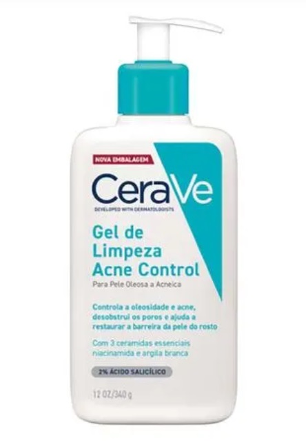 Cerave Gel de Limpeza Acne Control 340g
