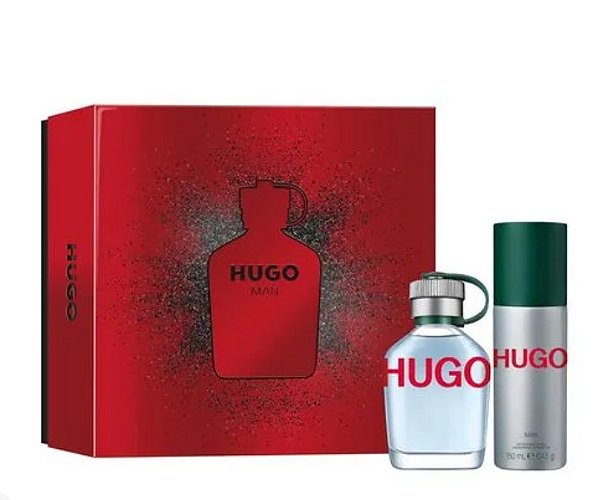 Coffret Hugo Man Eau de Toilette 75ml + Desodorante Spray 150ml