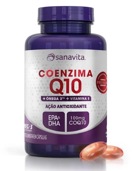 Suplemento Alimentar Coenzima Q10 Sanavita 60cps