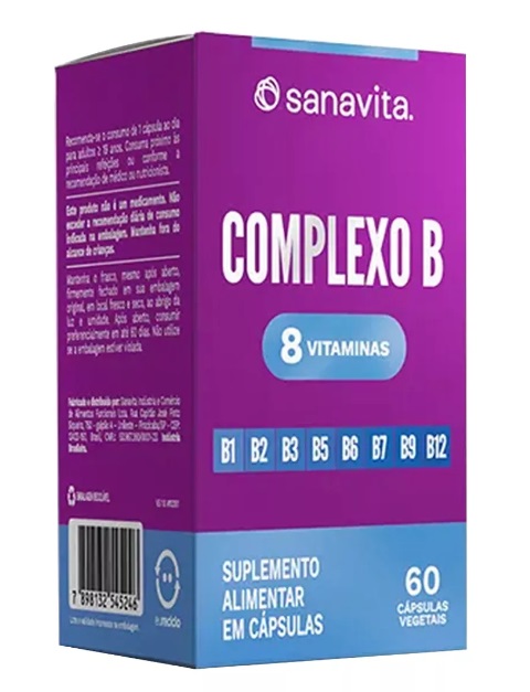 Suplemento Alimentar Complexo B Sanavita 60cps