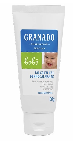Talco em Gel Dermocalmante Granado Bebê 80g