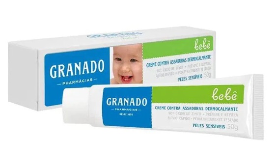 Creme Contra Assaduras Dermocalmante Granado Bebê 50g