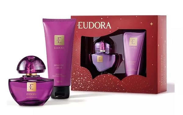 Eudora Kit Roxo Eau de Parfum e Desodorante Corporal Indulgent