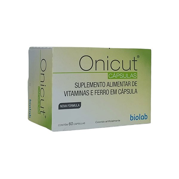 Onicut Unhas Suplemento Vitaminico Biolab 60cps