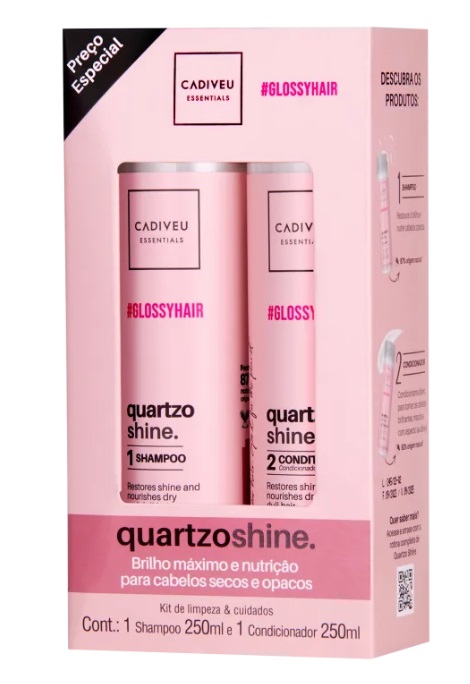 Cadiveu Essentials Quartzo Shine Shampoo e Condicionador 250ml