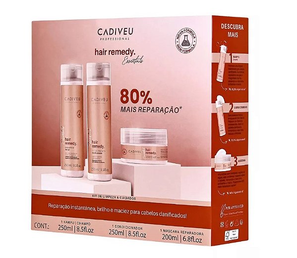 Cadiveu Professional Hair Remedy Kit 3 produtos