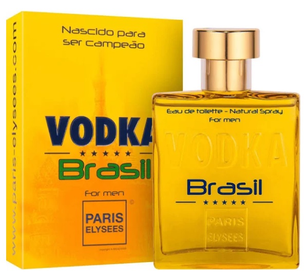 Vodka Brasil Yellow For Men Eau de Toilette Paris Elysees 100ml