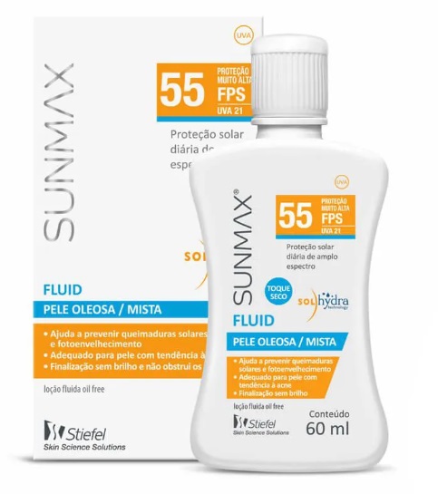 Protetor Solar Sunmax Fluid FPS55 60ml