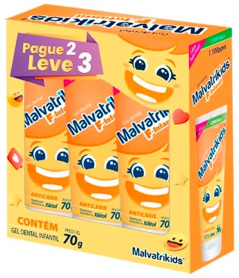 Creme Dental Malvatrikids F Infantil Leve3 Pague2