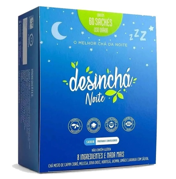 Chá Misto Desinchá Noite 60 sachês