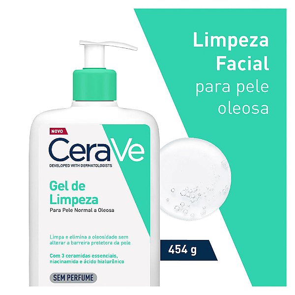 CeraVe Gel de Limpeza - Foaming Facial Cleanser - 454g