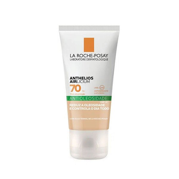 Anthelios Airlicium FPS 70 - Protetor Solar Facial com Cor La Roche-Posay 40g - Pele Extra Clara 1.0