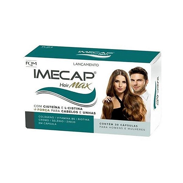 Imecap Hair Max - Tratamento Cabelo e Unhas - 30 caps