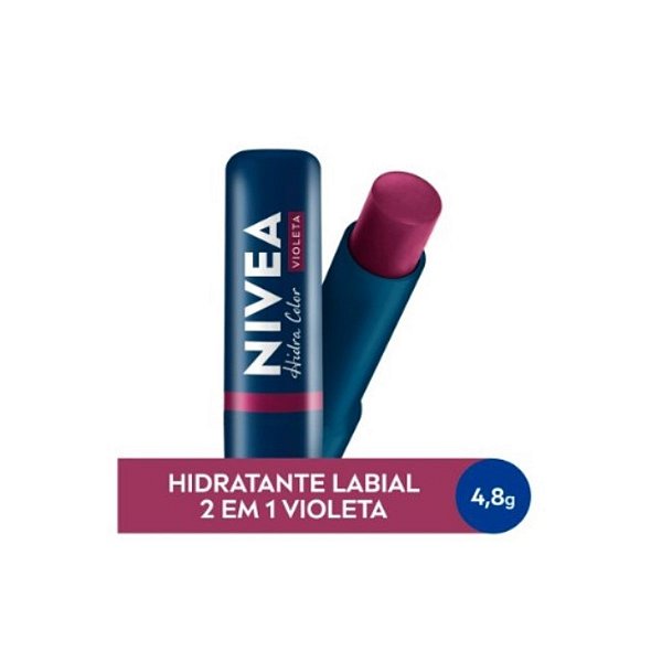 Hidratante Labial Nivea Hidra Color Violeta 4,8g