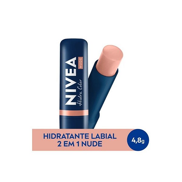 Hidratante Labial Nivea Hidra Color Nude 4,8g