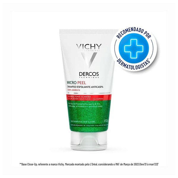 Dercos Vichy Micro Peel - Shampoo Anticaspa Esfoliante - 150g