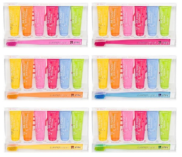 Curaprox Be You Kit 6 sabores + Escova