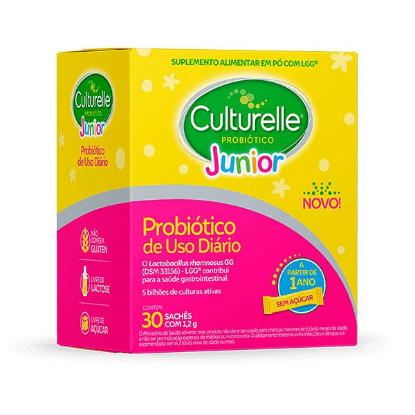 Culturelle Júnior Probiótico 30 sachês