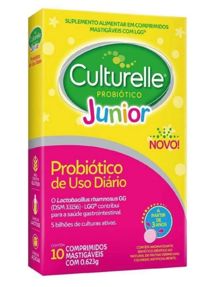 Culturelle Júnior Probiótico 10 cpr mastigáveis