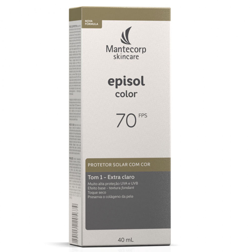 Protetor Solar Episol Color Tom 1 Extra Claro Fps 70 40ml