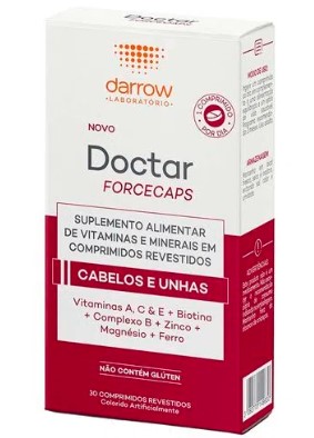 Suplemento Alimentar para Cabelos e Unhas Darrow Doctar Forcecaps 30cps