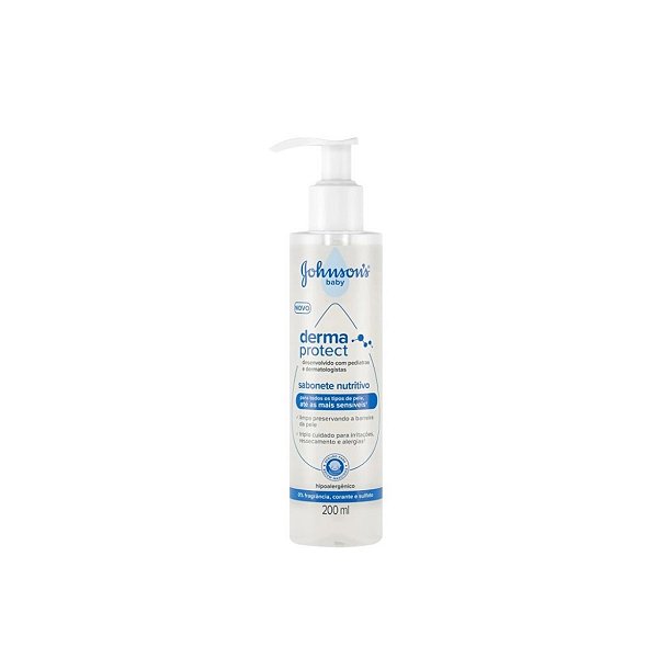 Sabonete Líquido Nutritivo Johnsons Baby Derma Protect 200ml