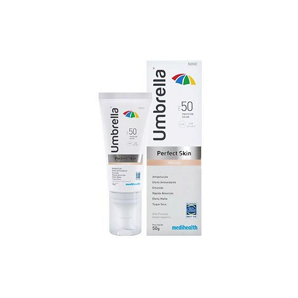 Protetor Solar Umbrella Perfect Skin Tom Claro FPS 50 50g
