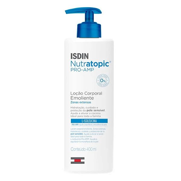 Loção Corporal Emoliente Isdin - Nutratopic Pro-AMP 400ml