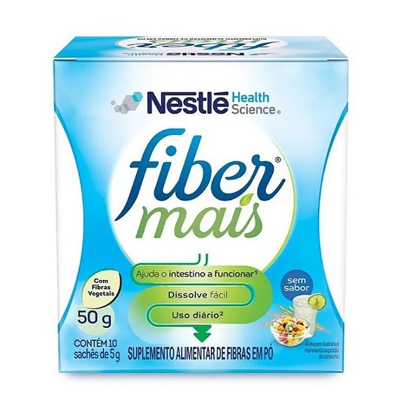 Fiber Mais Regulador Intestinal Sem Sabor 50g