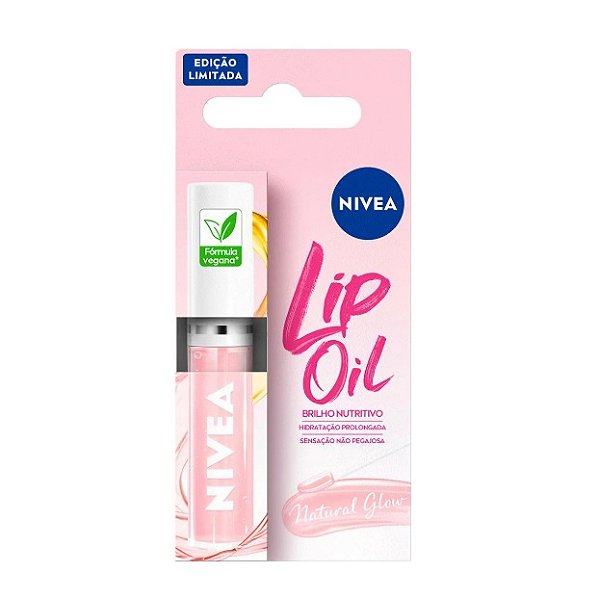 Hidratante Labial Lip Oil Nivea Natural Glow 5,5ml