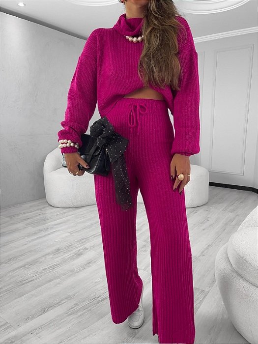 Conjunto TRICOT AURORA Fúcsia