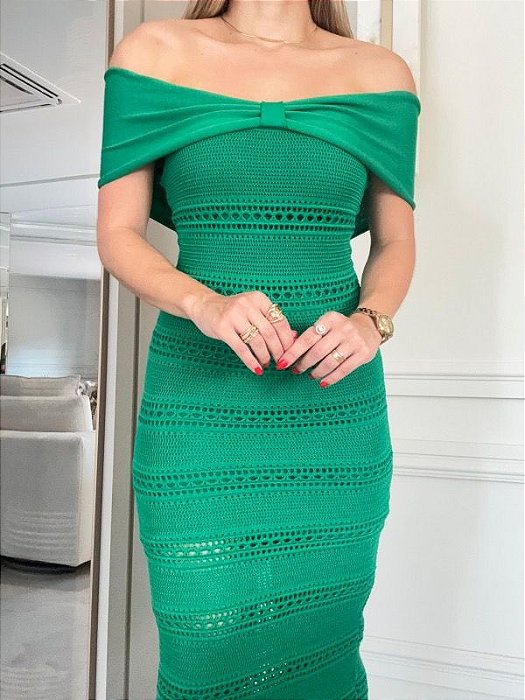 Vestido Francesca Verde bandeira