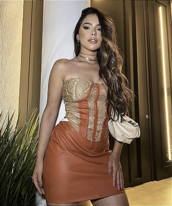 Corselete de renda NUDE