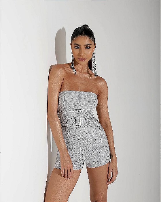 Macaquinho de Strass MARIELLA OFF