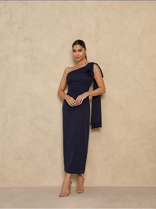 Vestido Midi Samanta Preto