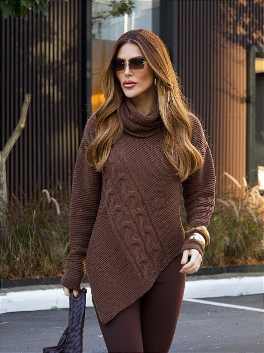 Blusa Assimetrica tricot Sarah