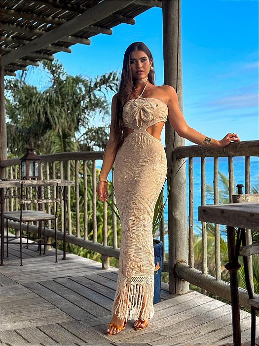 Vestido Tricot Dandara Nude