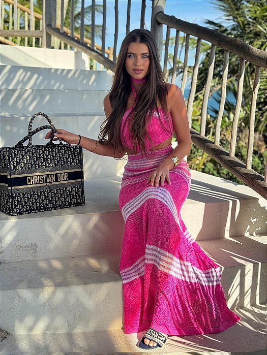 Vestido Tricot Andressa Pink