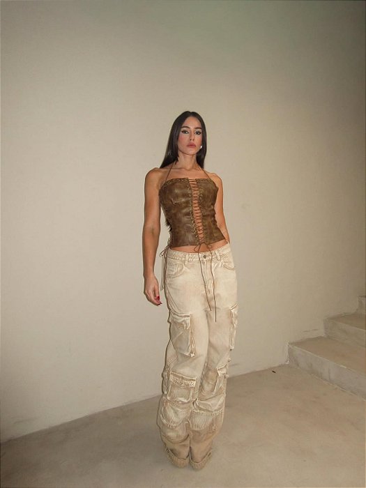 Calça Cargo JEANS VALEN