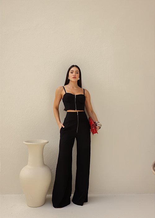 Conjunto Alfaiataria Estela Preto