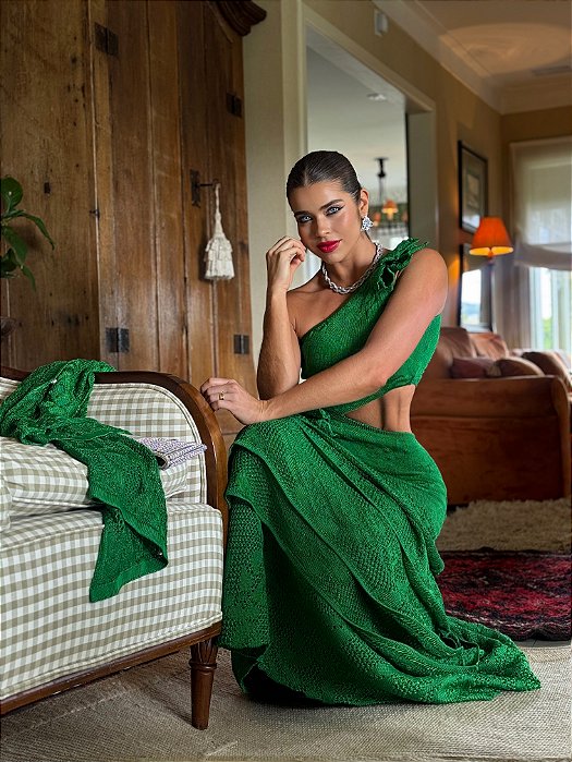 Vestido Tricot Angelina Verde