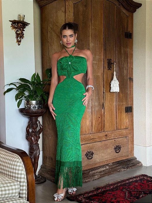 Vestido Tricot Dandara Verde