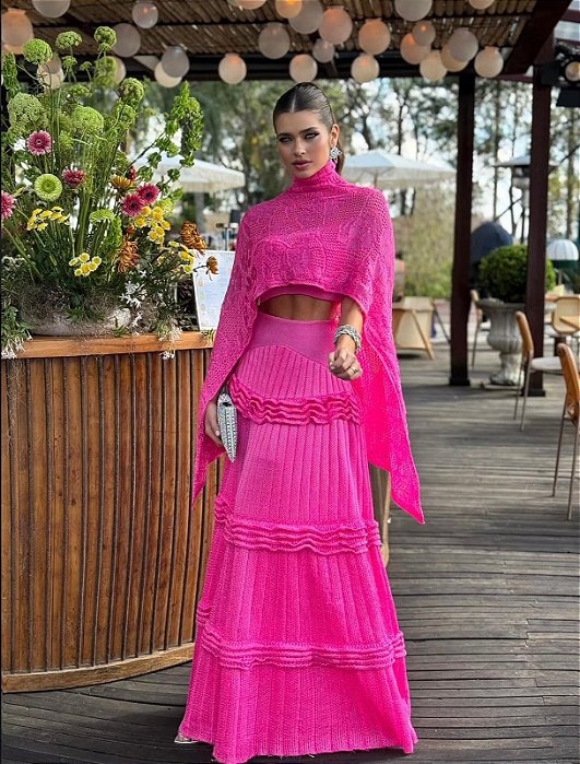 Conjunto Tricot Luxo Eleonor Pink
