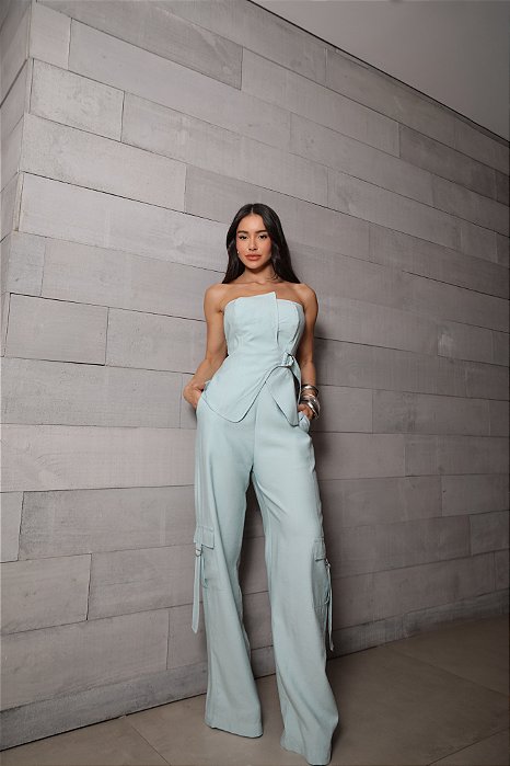 Conjunto alfaiataria Talu Azul claro