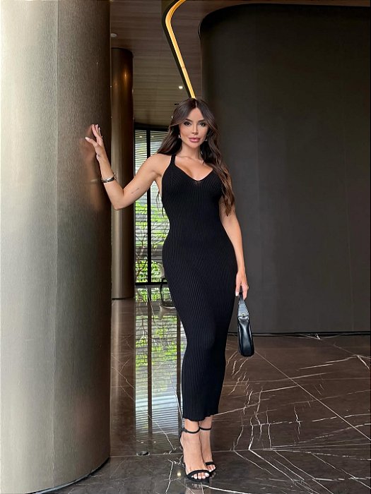 Vestido Tricot Noir